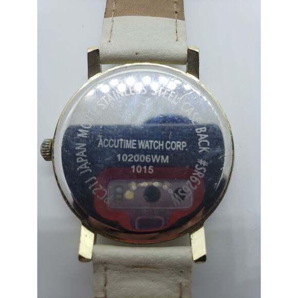 Women\'s watch, 102006WM. Large face with white adjustable band main image 8